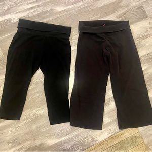 Fold over legging capris